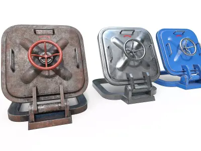 Old Hatch Low-poly 3D model