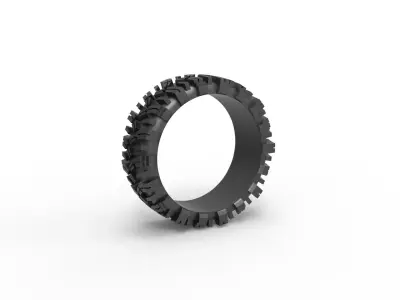 Rock bouncer tire Ring 3D print model