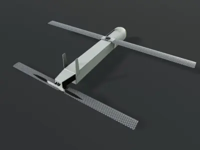 Coyote UAV Low-poly Low-poly 3D model