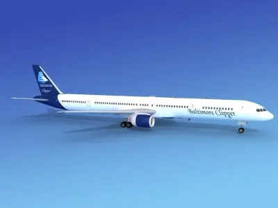 Boeing 757-300 Baltimore Clipper 3D model