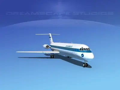 Douglas DC-9-40 Finnair 3D model