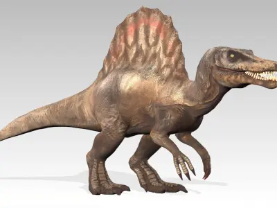 Spinosaurus Animated Low-poly 3D model