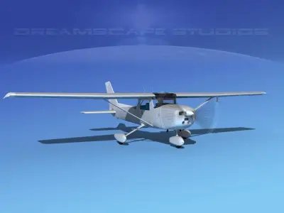 Cessna 152 Aerobat Bare Metal 3D model