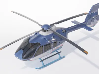 Airbus Helicopter H135 Civil 3D model