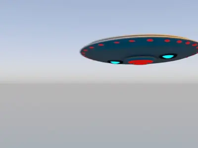UFO Spacecraft Animated 3D model
