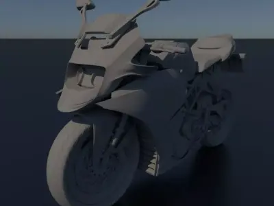 KTM Bike model Low-poly 3D model