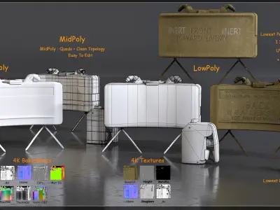 Explosive Pack Vol 1-GameReady Low-poly 3D model