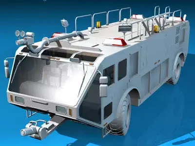 Airport firetruck 3D model
