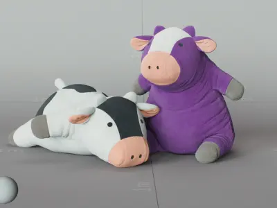 Plush Cow 3D model