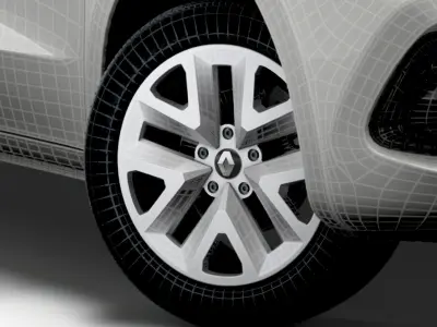Renault Kangoo EV Van 2022 wheel 3D model
