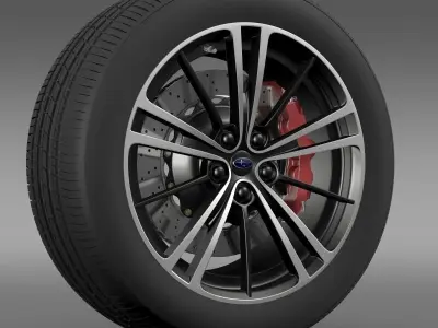 Subaru BRZ wheel 2013 3D model