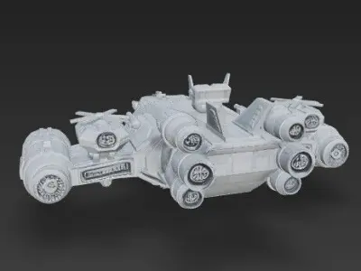3D Printable Armada Bowbreaker Corvette 3D model