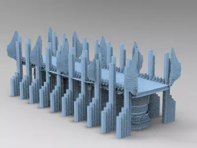Wizards observation Cathedral Bridge 2 3D model