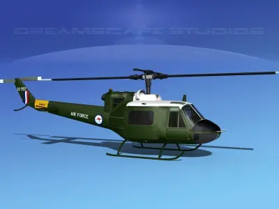 Bell UH-1B Iroquois V15 RAAF 3D model