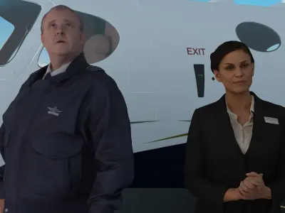 Private Jet 4K 3D model