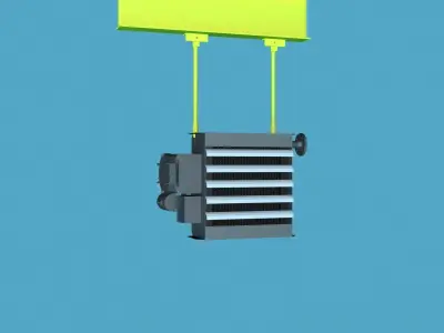 FX20 Heater wall and ceiling mount 3D model
