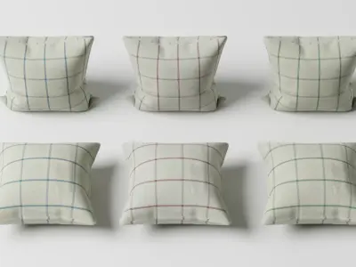 24 Pillows pack Free 3D model