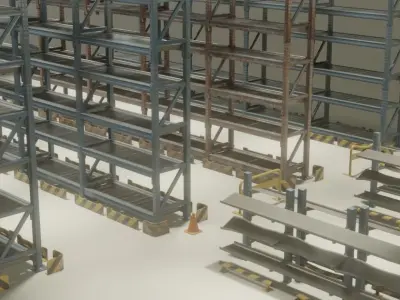 Rack pack Low-poly 3D model