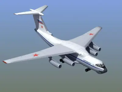 Il-76 Candid Aircraft 3D model