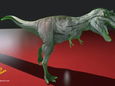 Albertosaurus t - rex 3D model