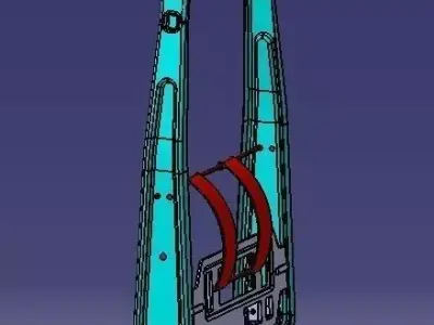 Back Seat Frame 3D model