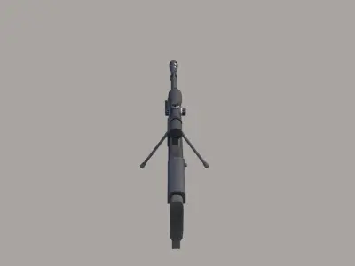Accuracy International AS50 Low-poly 3D model
