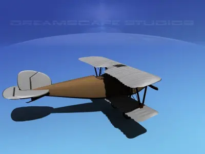 Albatross DIII WWI Fighter 3D model