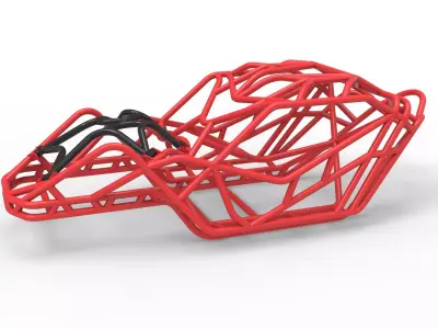 Full-size Frame model of bouncer buggy 3D model