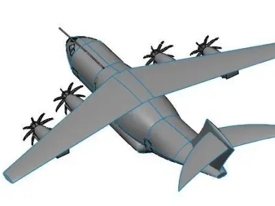 Airbus A400M Atlas airplane 3D model