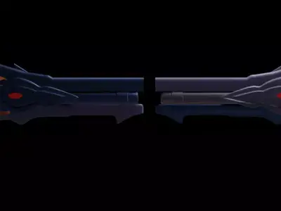 AION GUNS - Concept Art in 3D Low-poly 3D model