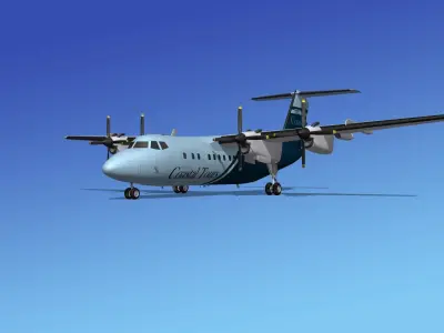 Dehavilland DHC-7 Coastal Tours 3D model