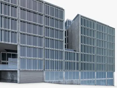 Office Building 04 Low-poly 3D model