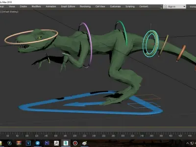 Velociraptor dinosaur 3D model