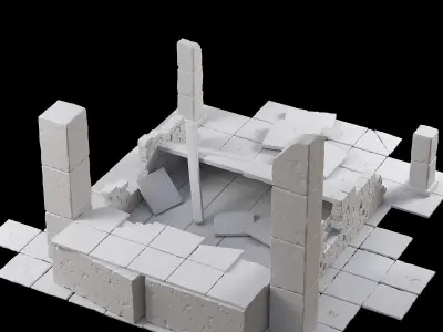 Old ruin 3D model