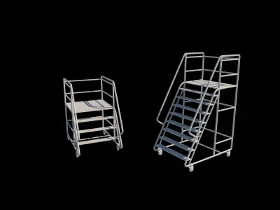 Industrial Warehouse Stair  3D model