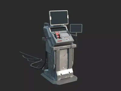 Future Sci-Fi Apocalypse Control Switch 3D model