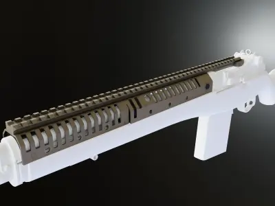 VLTOR CASV14 Rail System for M1A and M14 Low-poly 3D model