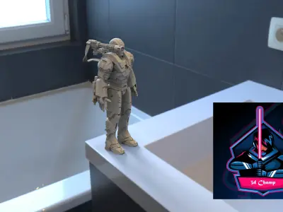 IRONMAN WARMACHINE MK 001 ARMOR FOR 3D PRINTING 3D model