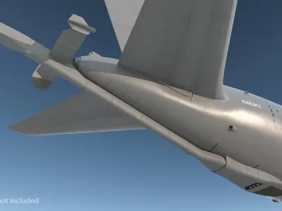 Refueling Boom Extended-Rigged 3D model