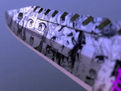 M9 Bayonet Ahegao Low-poly 3D model