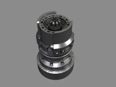 Mechanical Cylinders 3D model