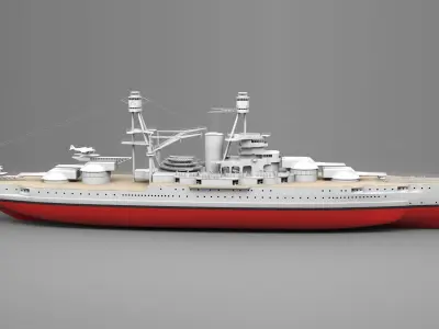 USS Arizona 3D model