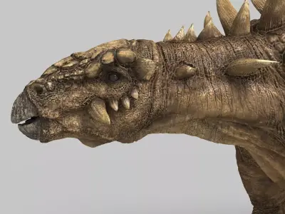 Polocantus dinosaur Low-poly 3D model