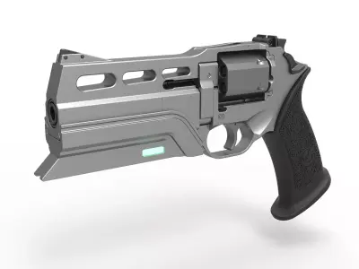 Revolver from the movie Total Recall 2012 3D model