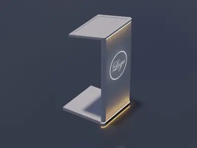 Podium Perfection A Light-infused 3D Stand Free 3D model