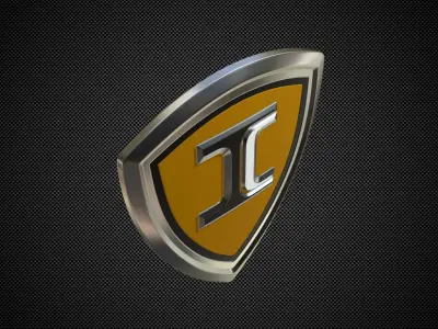 ic bus logo 3D model