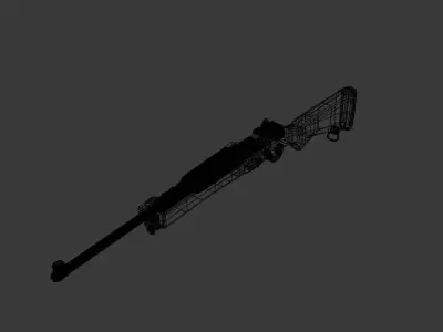 Ruger Mini 14 Ranch Rifle 3D model