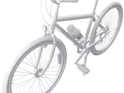 Bicycle Low-poly 3D model 19