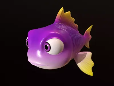 Asset - Cartoons - Animal - Fish 3D model