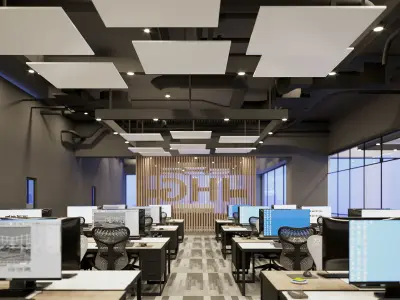 Corona - C4D files - Office Space 2 Interior 3D model